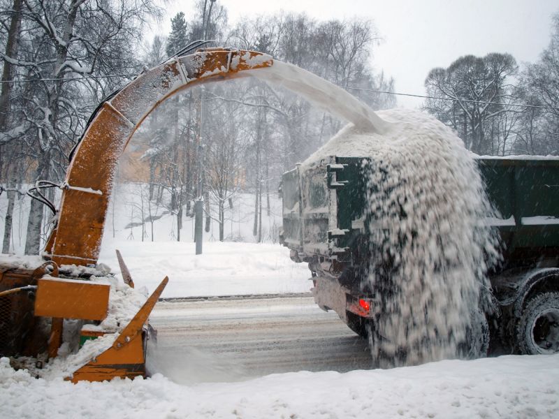 Snow Removal Equipment in Action